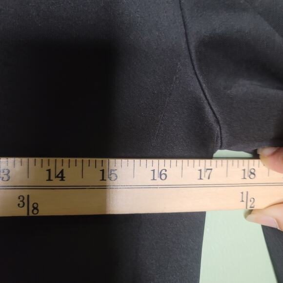 ETC Jacket Womens‎ Size 2 Black Scuba Full Zip Pockets Mock Neck Pockets Casual - Picture 5 of 5